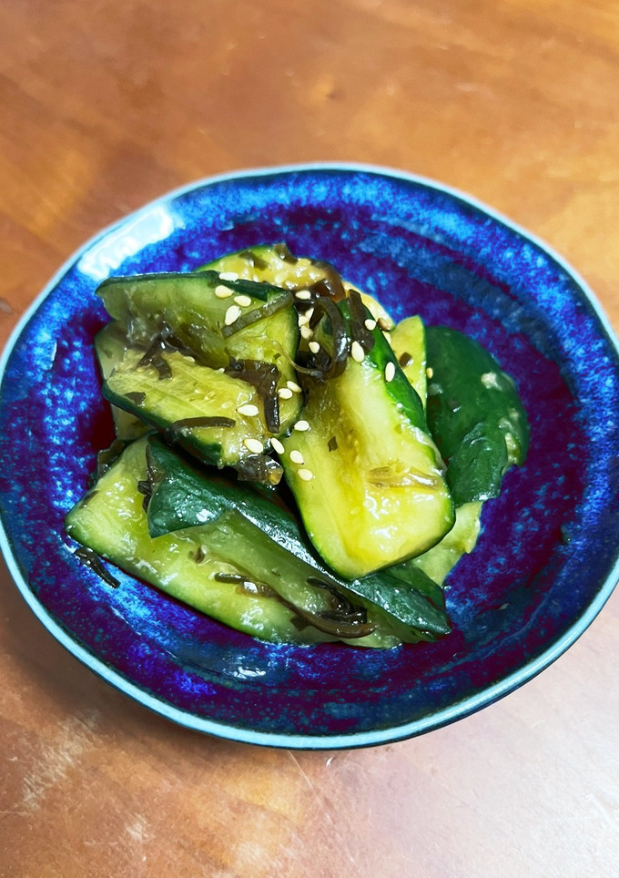 潰して割って！胡瓜と塩昆布のナムル風♪-レシピのメイン写真