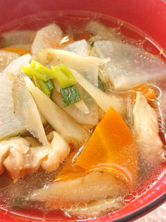 【減塩レシピ】鶏肉と根菜のスープ-レシピのメイン写真