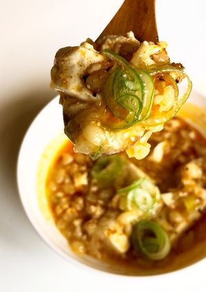 炊飯器で作る塩麹ともち麦のお手軽麻婆豆腐-レシピのメイン写真