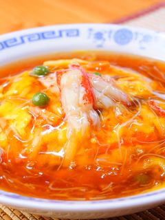 ズワイ蟹のかに玉あんかけ-レシピのメイン写真