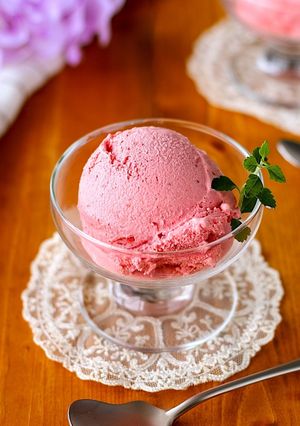 いちごのヨーグルトアイスクリーム-レシピのメイン写真