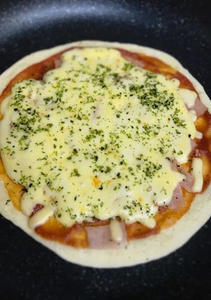 発酵なし!薄力粉のみでクリスピーピザ♡-レシピのメイン写真