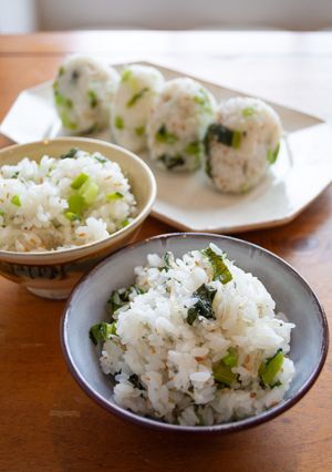 つくりおきもOK♪野沢菜じゃこごはん-レシピのメイン写真