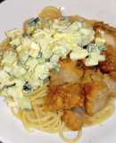 冷凍唐揚げdeチキン南蛮風パスタサラダ