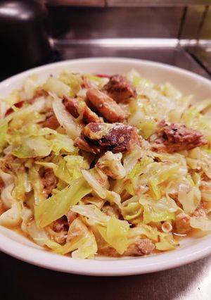 キャベツとサバ水煮缶炒め塩味バージョン-レシピのメイン写真