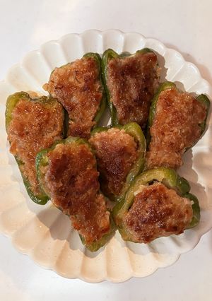 子供も大好き♪　ピーマンの肉詰め-レシピのメイン写真