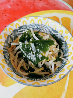 作り置き★もやしワカメナムル(無水鍋使用-レシピのメイン写真