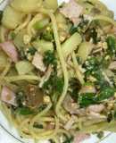 二郎風　ニンニク入り太麺パスタ　274