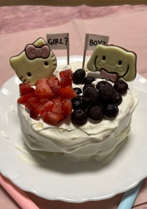 ジェンダーリビールケーキ-レシピのメイン写真
