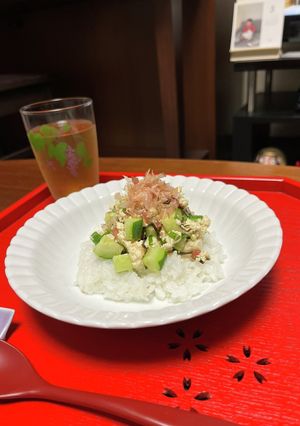 あっさり豆腐ときゅうりと塩昆布のサラダ飯-レシピのメイン写真