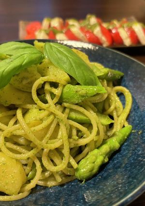 フライパン一つで絶品ジェノベーゼパスタ-レシピのメイン写真