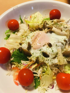 市販サラダ●キノコエッグのサラダ-レシピのメイン写真