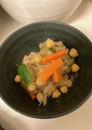 ひよこ豆とズッキーニの切り干し大根煮-レシピのメイン写真