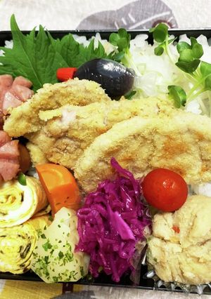 6/20ﾖｯﾁｬﾝ☆ヒレカツ弁当-レシピのメイン写真
