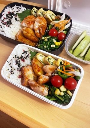 20240620娘ちゃん息子っちのお弁当-レシピのメイン写真