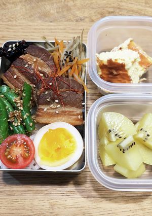 高2男子弁当！角煮＆塩きんぴらごぼう37-レシピのメイン写真