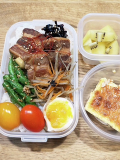 旦那弁当!角煮・塩きんぴらごぼう・味玉♪-レシピのメイン写真