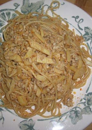 たけのこの和風？中華風？パスタ-レシピのメイン写真