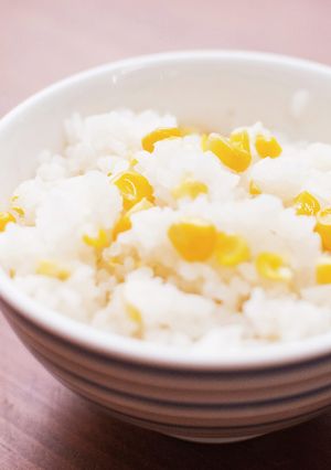 銅鍋てふてふで作る とうもろこしご飯-レシピのメイン写真