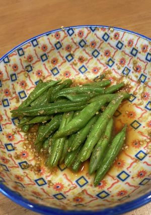 レンジで茹でインゲン-レシピのメイン写真