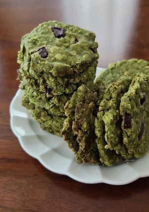 抹茶とチョコのオートミールクッキー-レシピのメイン写真