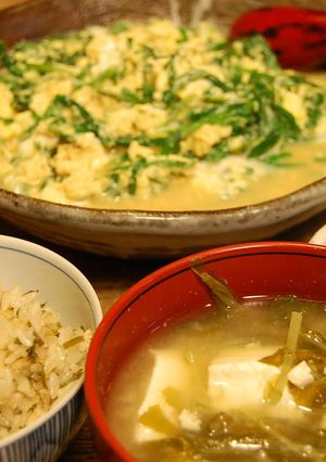★春満喫★セリとおあげの混ぜご飯-レシピのメイン写真