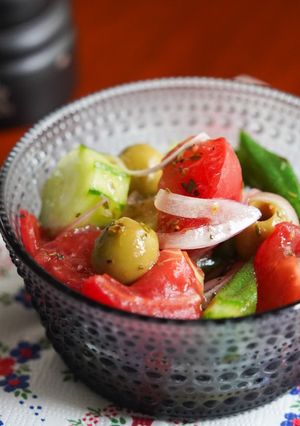 ごろごろ野菜のグリークサラダ-レシピのメイン写真