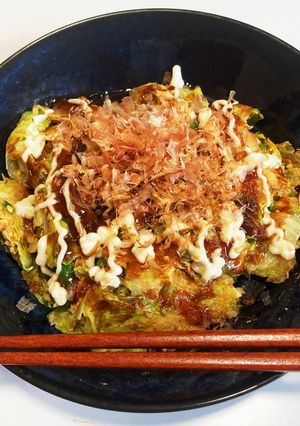 約250kcalオートミールお好み焼き-レシピのメイン写真