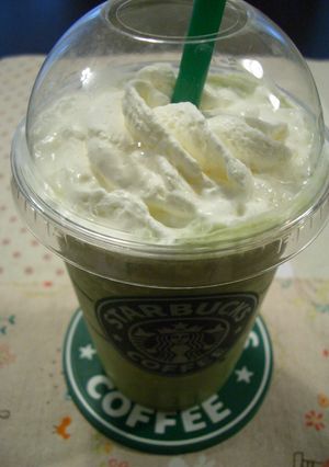 スタバ風☆抹茶クリームフラペチーノ-レシピのメイン写真