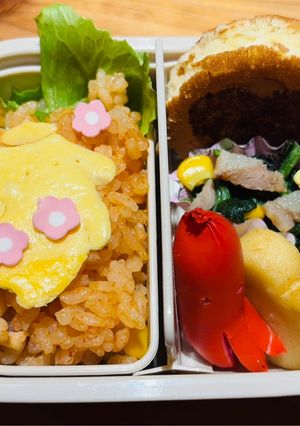 ひっくり返さない！破れないキャラ弁用薄焼き卵🌸-レシピのメイン写真