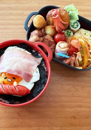 お昼寝ぐでたまキャラ弁-レシピのメイン写真
