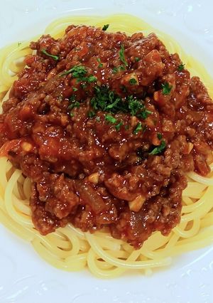 基本のパスタは見飽きたミートソースパスタ-レシピのメイン写真