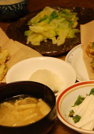 エビとホタテと三つ葉のジャンボかき揚げ-レシピのメイン写真