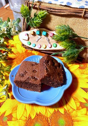 チョコチップブラウニー-レシピのメイン写真