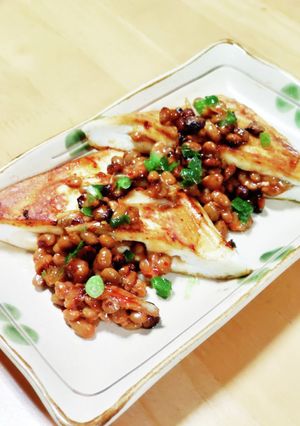 キムチ納豆のはんぺんサンド焼き-レシピのメイン写真