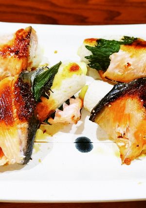 生銀鮭切身のチーズちくわ酒蒸し焼き-レシピのメイン写真