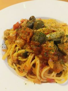 ホールトマト缶のキノコパスタ-レシピのメイン写真