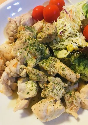 パスタゆで汁でもう一品●鶏肉の塩蒸し炒め-レシピのメイン写真