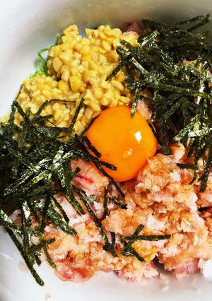 【減塩】納豆ネギトロ丼-レシピのメイン写真