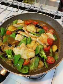 鶏胸肉とナスのカレー炒め-レシピのメイン写真