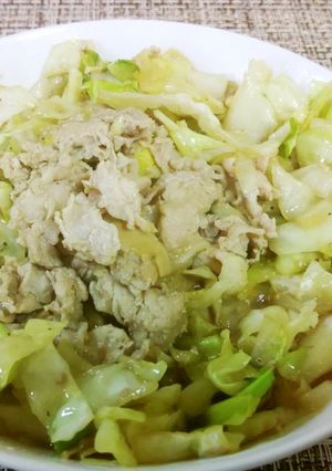 豚肉とキャベツのポン酢蒸し-レシピのメイン写真