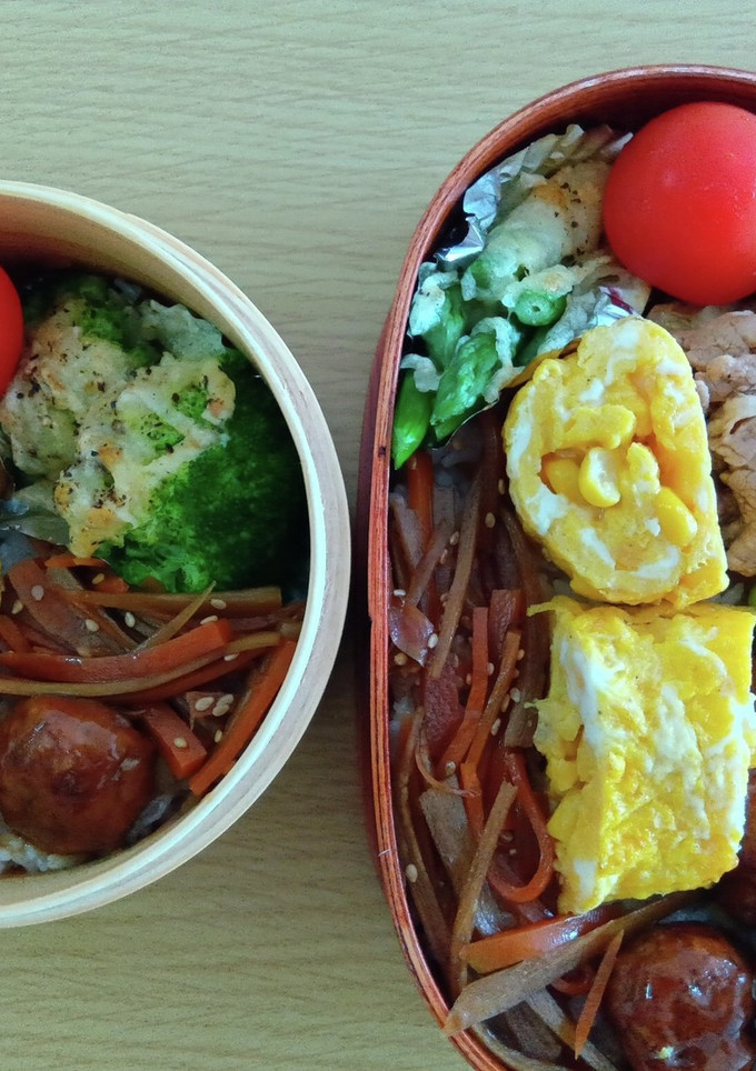 娘と息子のお弁当（6/21 金）-レシピのメイン写真