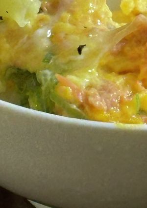 ご飯に合う！鮭フレーク入りオムレツ-レシピのメイン写真