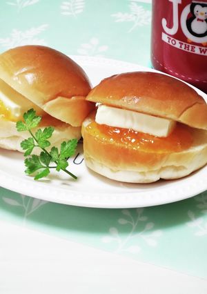 もっちりチーズのロールパンサンド♡-レシピのメイン写真