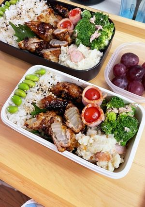 20240621娘ちゃん息子っちのお弁当-レシピのメイン写真