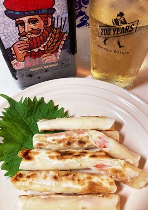 餃子の皮でカニカマチーズ巻きおつまみ-レシピのメイン写真