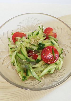 きゅうりとところてんの酢の物-レシピのメイン写真