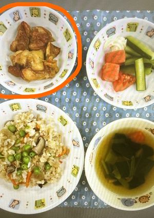 【保育所給食】鶏肉のカレー風味やき-レシピのメイン写真