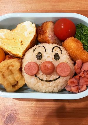 アンパンマン　お弁当　キャラ弁-レシピのメイン写真