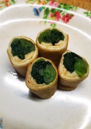 小松菜の油あげまき-レシピのメイン写真